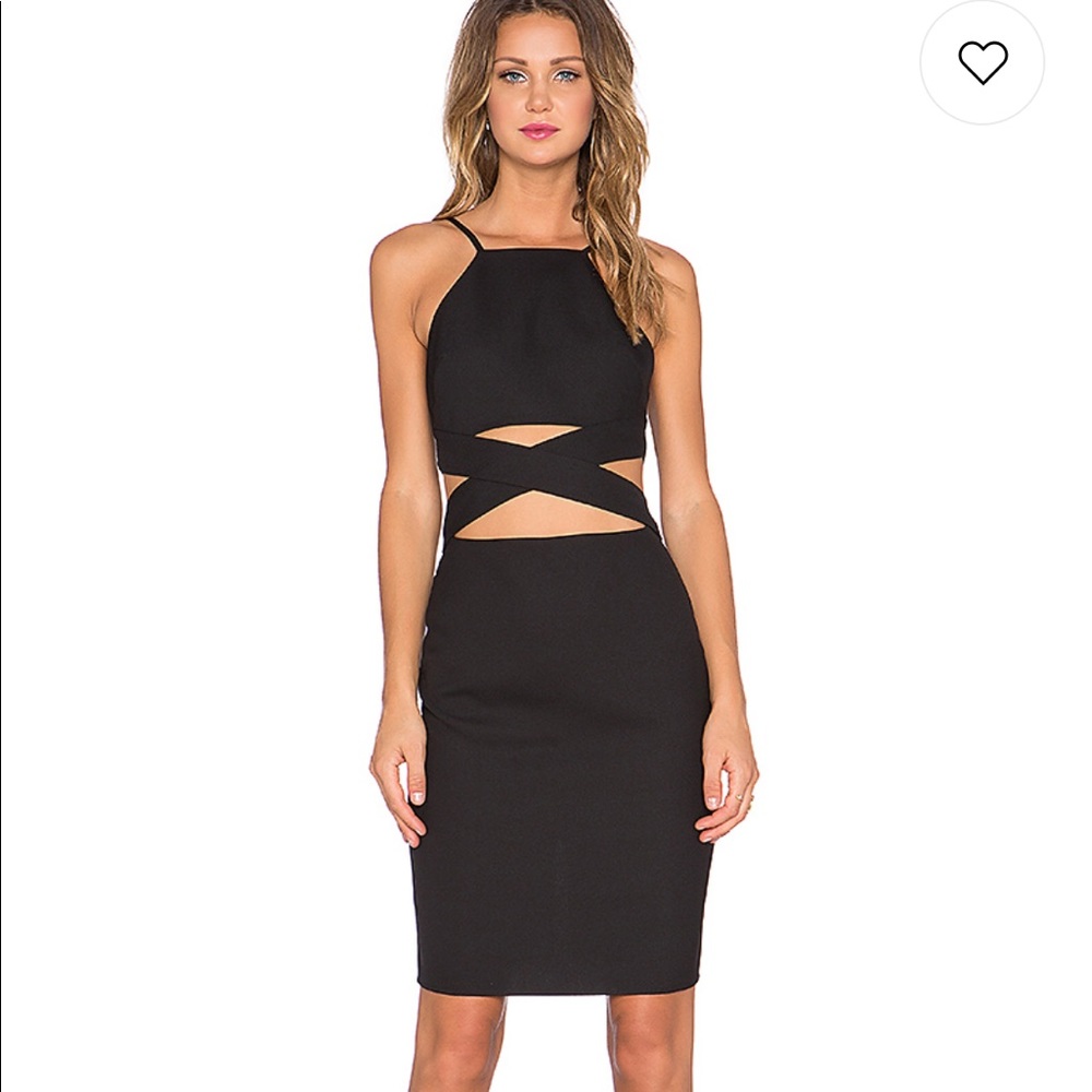 NWT Lovers + Friends Double Cross Midi Dress